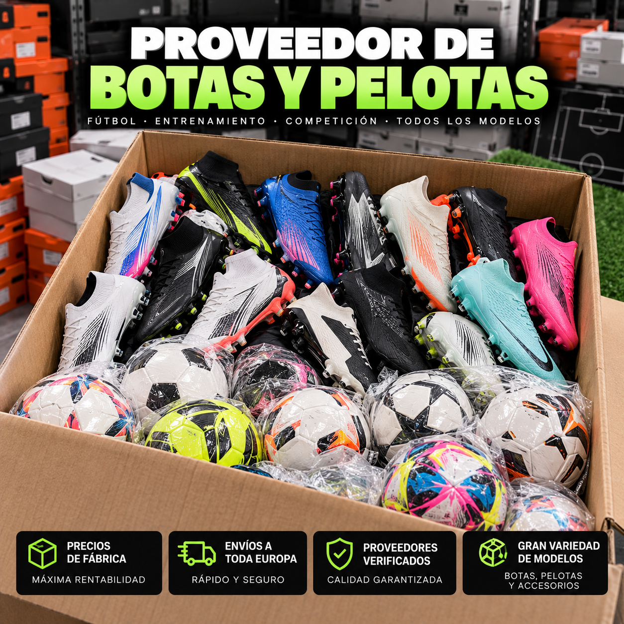 Proveedor de Botas y Pelotas de Fútbol